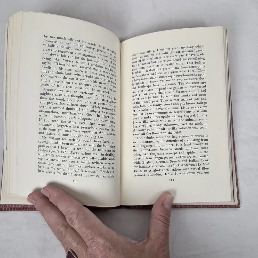 A Sketch for a Self Portrait by Bernard Berenson 1949 Red Marbled Book